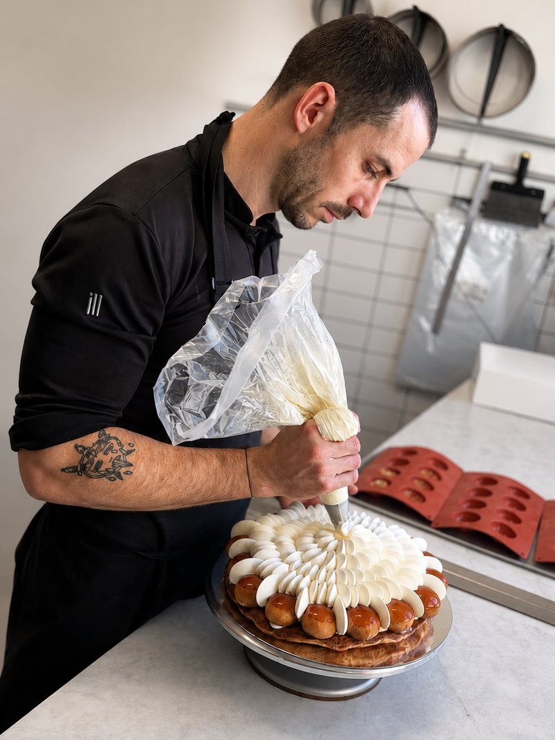 Hubert, fondateur de Knead, dans son atelier à Sydney